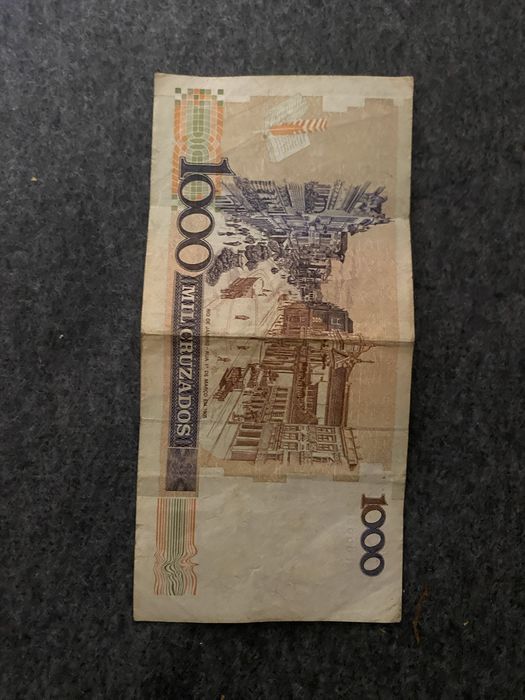 Nota ( Cédula ) 1000 ( mil ) cruzados brasil