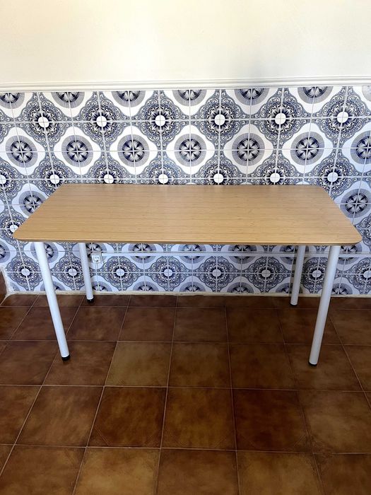 Secretária em bambu / bamboo desk Ikea Anfallare