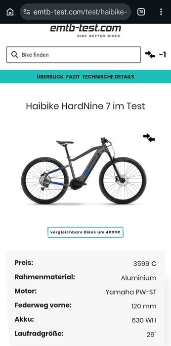 Yamaha‼️ Haibike Електровелосипед  HardNine 7