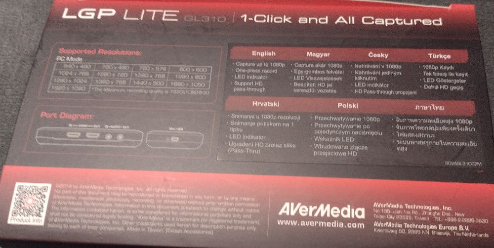 AVerMedia LGP Lite GL310