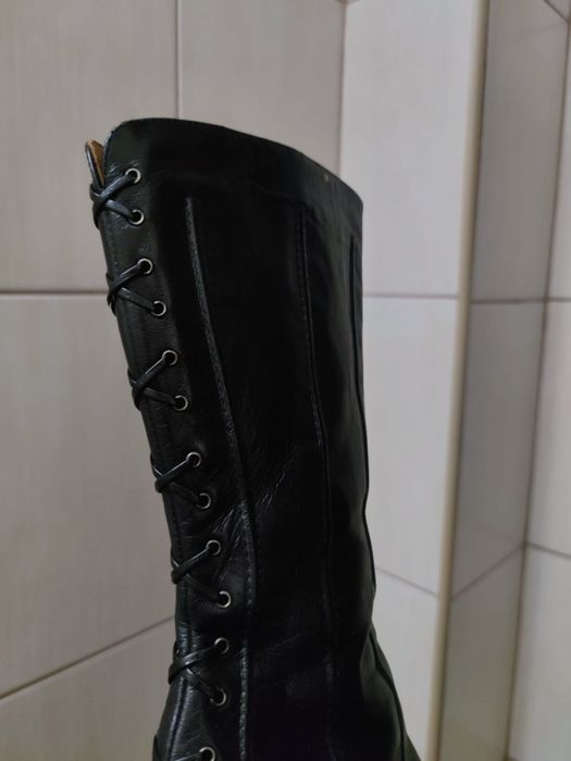 buty  damskie 36 muszkieterki wiązane spiczaste na szpilce szpilki ele