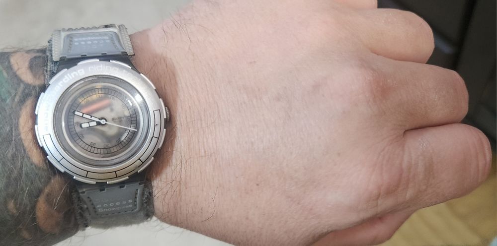 Rzadki zegarek Swatch SHM102 Scuba 200 Snowpass "Vertical-Flavour"