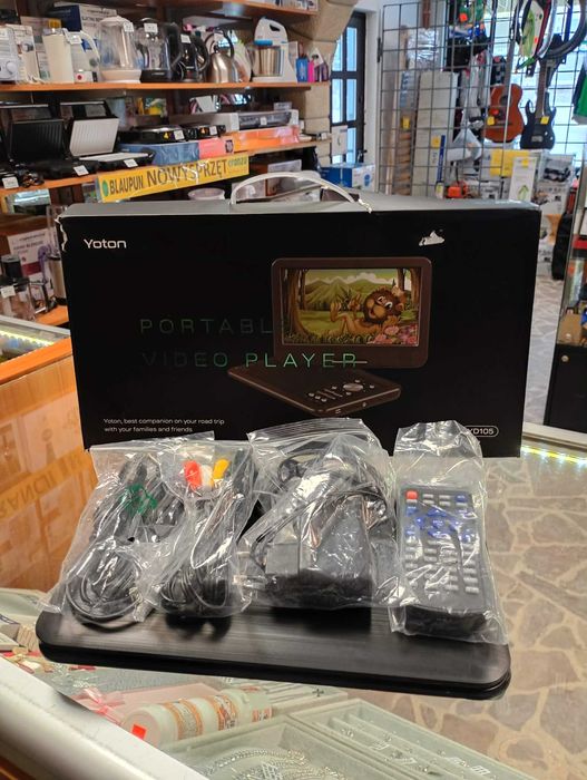 DVD Przenośne 10,1 " YOTON YD105 USB SD Pilot JAK NOWY!Krosno Betleja