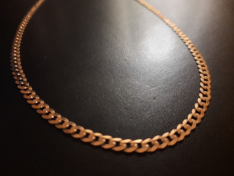 Złoty łańcuszek próby 375 łańcuszek splot pancerka ŁAŃCUCH 50cm!!!