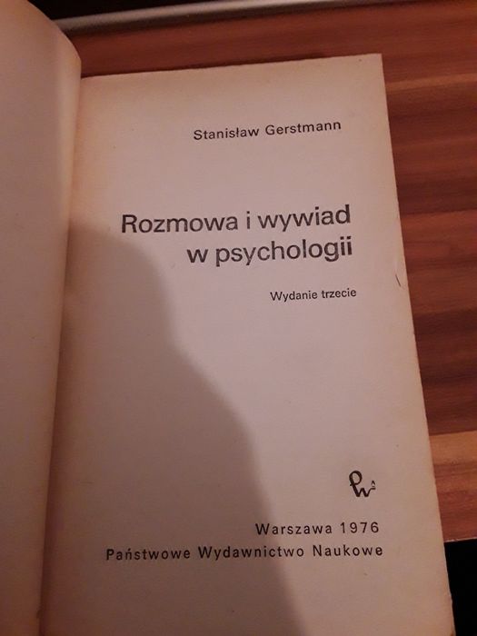 Rozmowa i wywiad psychologii Stanisław gertsmann
