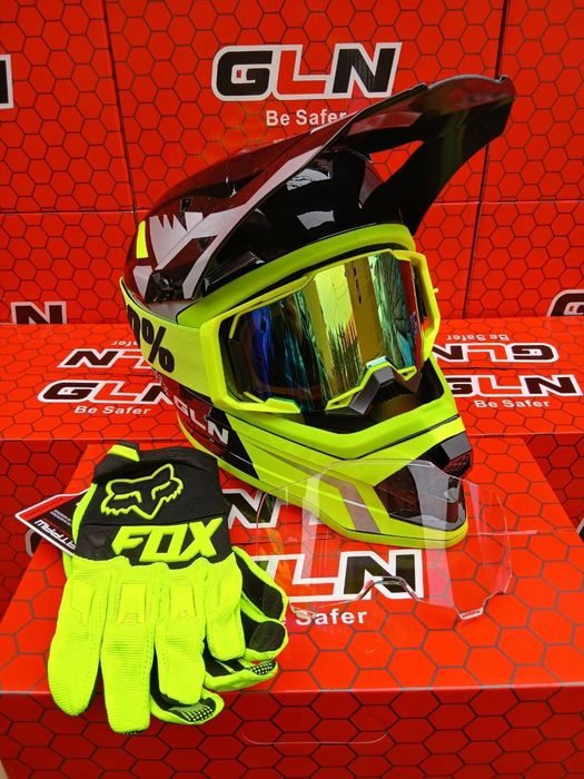 Мотошолом кросовий  шлем кроссовый  шолом для ендуро