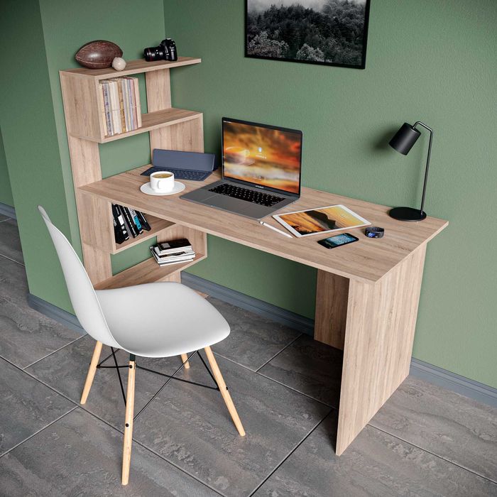 Стіл комп'ютерний з полками (стелажем) СТК-10. Магазин NIKO