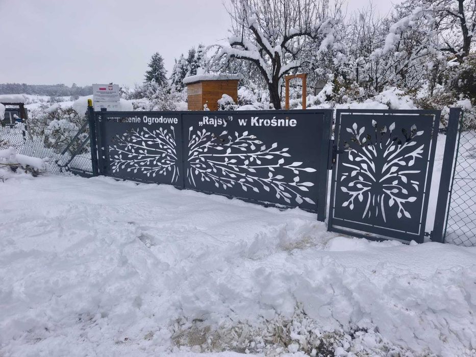 Brama przesuwna 4m + furtka 1m - PRODUCENT - RÓŻNE WZORY