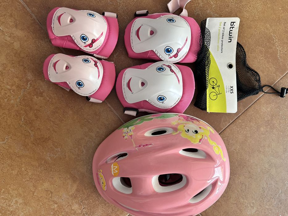 Conjunto de Proteção Infantil BTWIN – Capacete + Proteções | Tamanho XXS/M