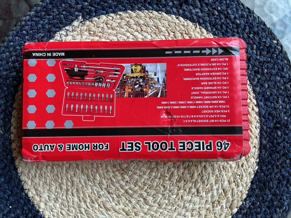 Набір головок 46 штуб трещотка біти подовжувач викрутка torx кейс