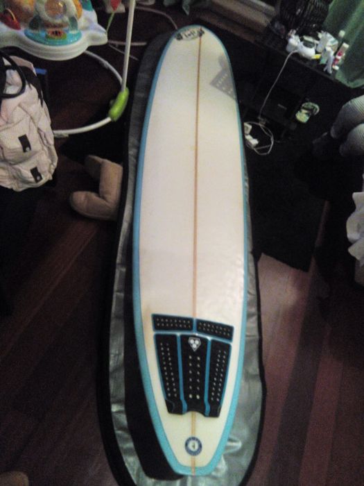 Vendo prancha Longboard Lufi 9.1 + Capa + Quilhas