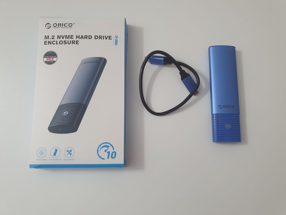 Obudowa orico  do dysku m.2 NVMe (USB-C) działa też dysk M.2