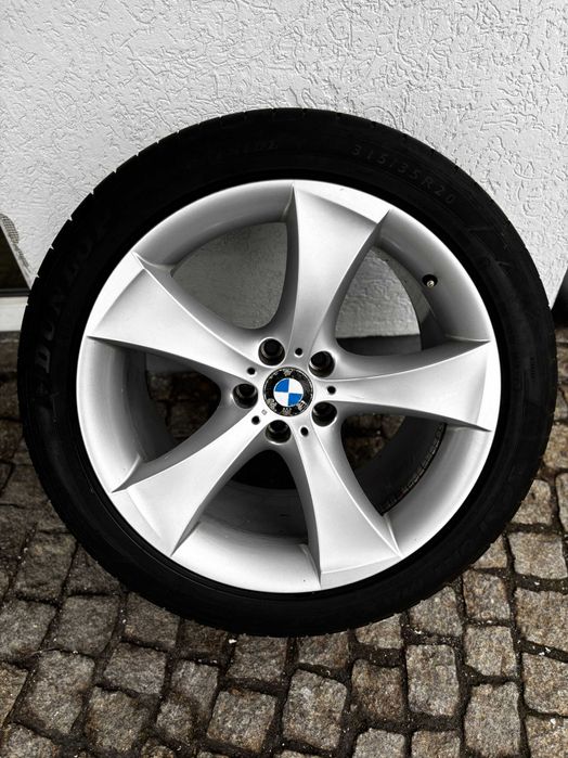 Oryginalne felgi BMW X5 / X6 E71 E72 20” + opony Dunlop, komplet 4 szt