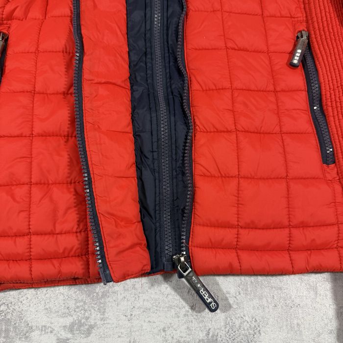 Kurtka damska Superdry rozm XL czerwona pikowana