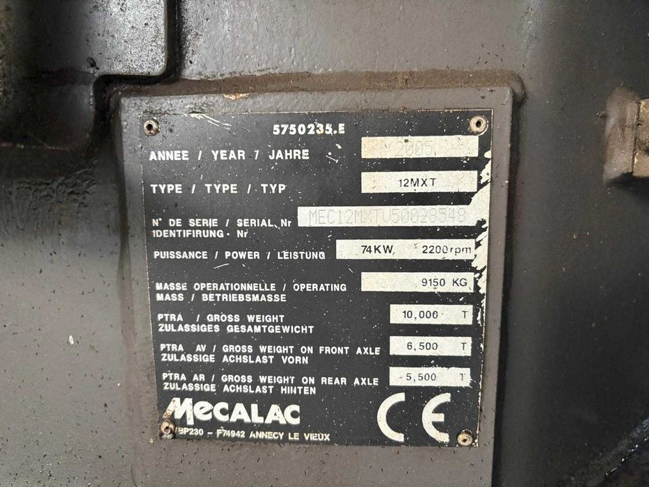 Mecalac 12 Mxt 2005r
