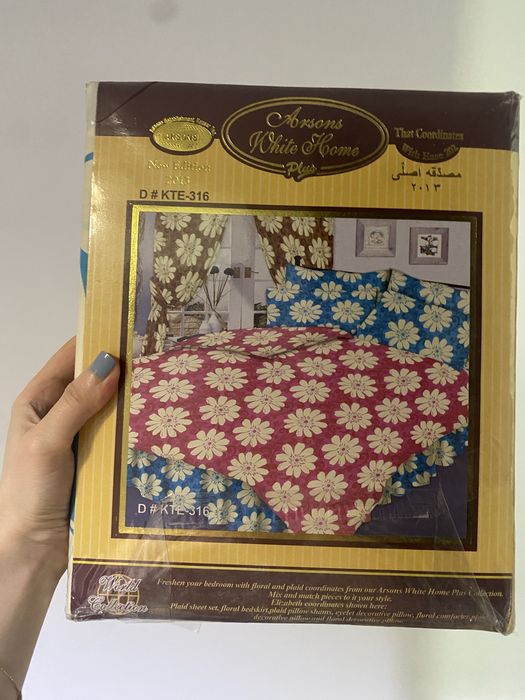 Three pieces floral sheet king size set425564358617354242