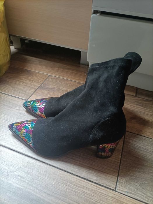 Botki czarne damskie rozm.39