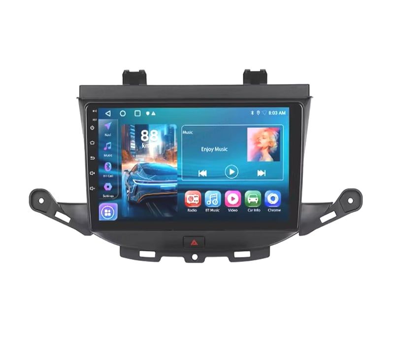 RÁDIO GPS 9'' ANDROID 13 OPEL ASTRA K 16-20 2 DIN 4GB+64GB