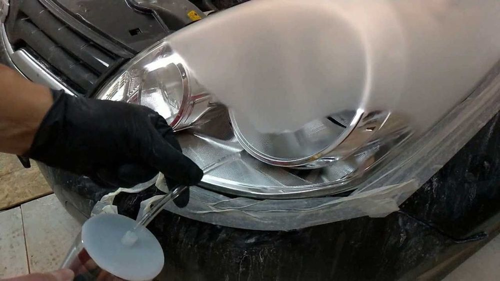 Поліровка фар.
Хімічна полірування фар (відновлення фар)