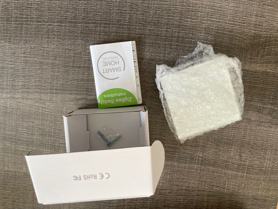 2 Interruptores Zigbee Desire - 3 Gang - 86x86mm - Vidro Branco - Tuya