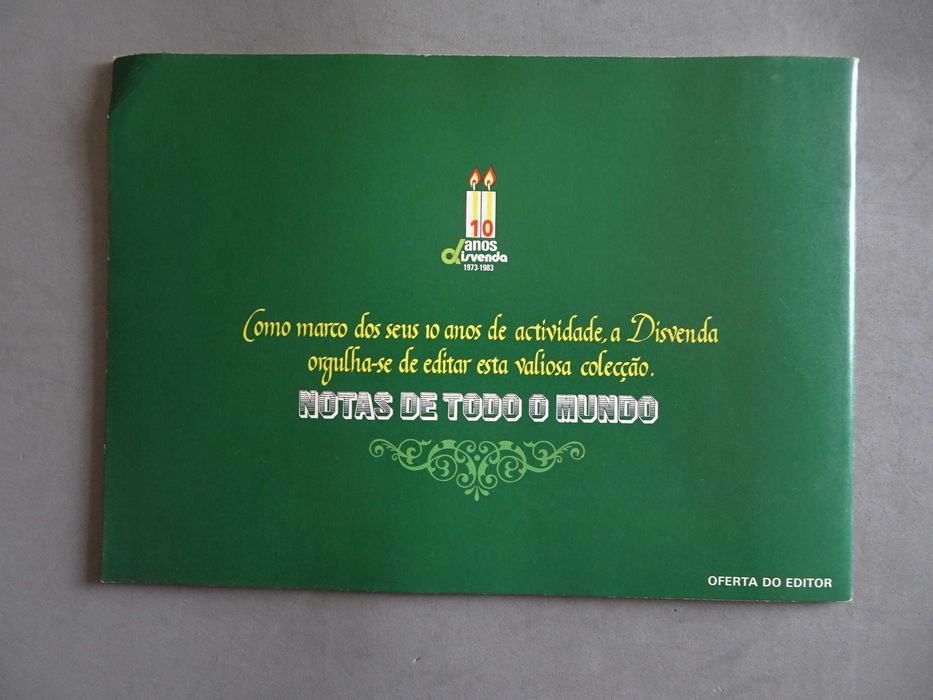 Caderneta de cromos vazia Notas de todo o mundo - Volume I - Europa --
