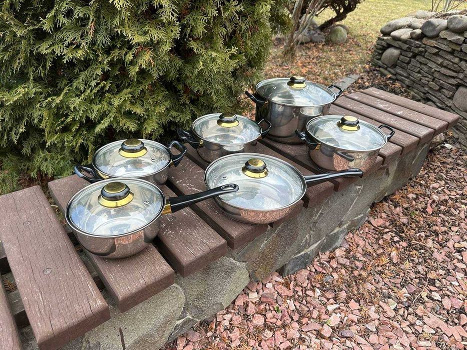 ‼️ Набор кастрюль + сковорода + ковшик из нержавейки ‼️ Набор посуды.