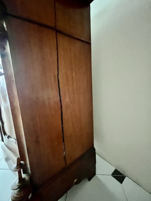 Antyczna komoda z litego drewna XIX w. | Biedermeier | kredens