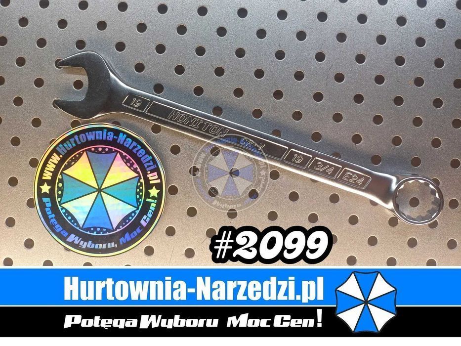 Klucz 19mm płasko-oczkowy 19mm klucz 3/4" Klucz E24 HONIDRIVE