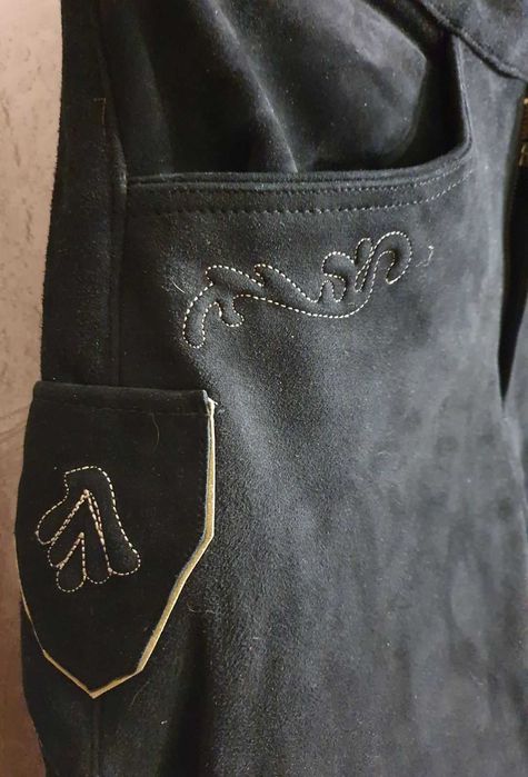 Женские бриджи кожа нубук 48 размер новые