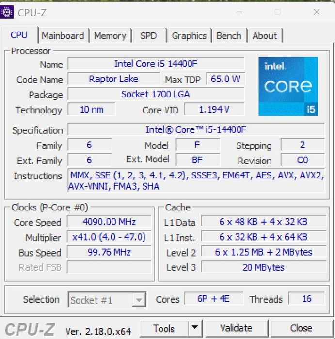 Komputer Gamingowy i5-14400f RTX 5060 32GB RAM