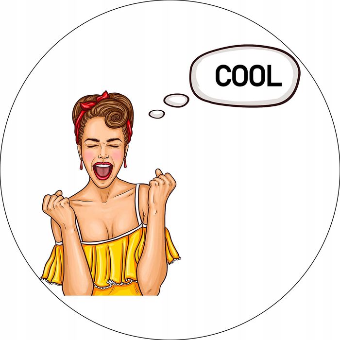 Bonateks, Okrągła Podkładka Pod Mysz 22 Cm