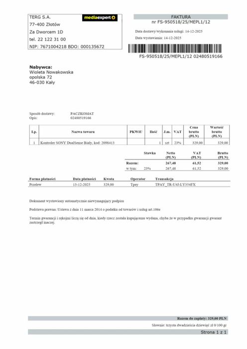 Pad PS5 nowy pad PlayStation 5