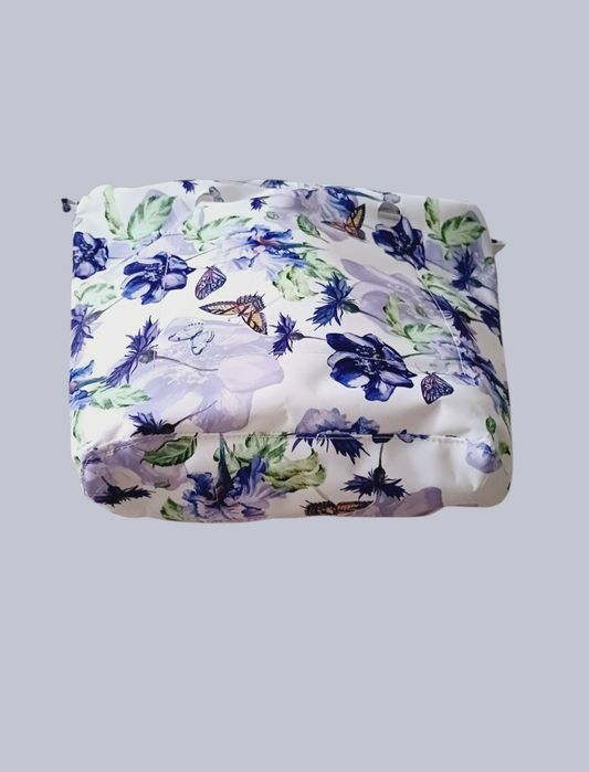 O Bag Standard, organizer w fioletowe, granatowe kwiaty do torebki