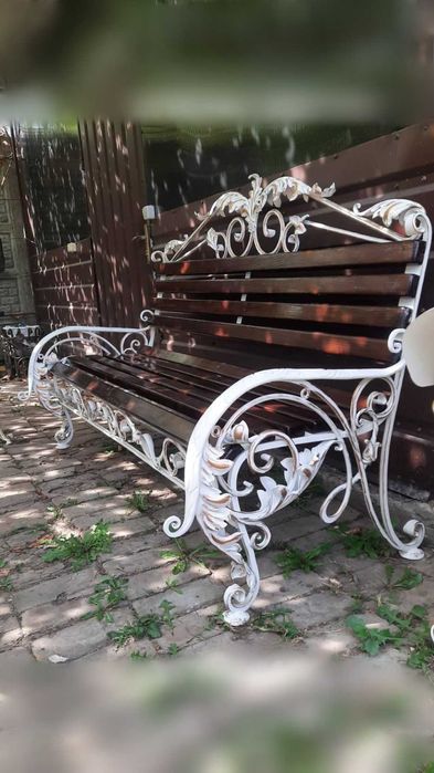 Скамейка. Лавочка. Лава. Скамейка для сада. Металлическая скамейка