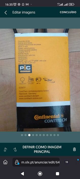 Correia acessórios continental 6 PK 2050