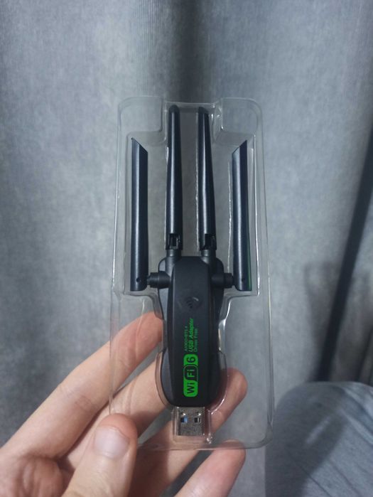 WiFi USB-адаптер AX900 WiFi 6 + Bluetooth 5.4, 2.4/5 ГГц, 4 антенны