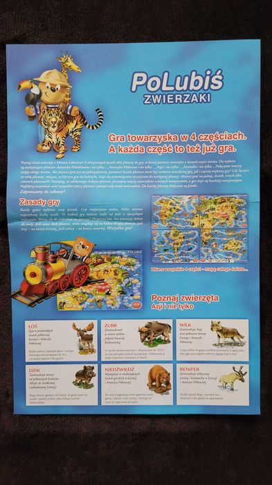 Unikat! Petitki Lubisie: puzzle - gra planszowa "Polubiś zwierzaki"