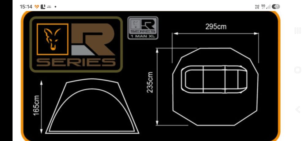 Fox R-Series 1 Man XL Camo inc. Inner Dome