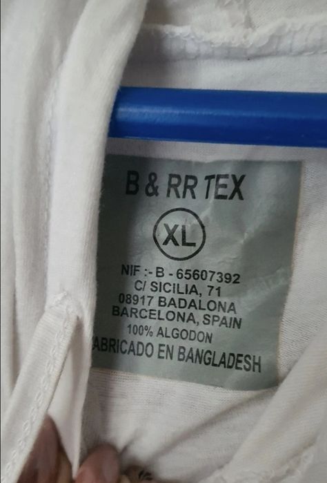 Biała bawełniana bluza z kapturem r 42
