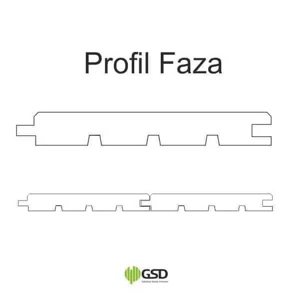 Deska elewacyjna ŚWIERK SKANDYNAWSKI profil FAZA o wym. 14x121x4200mm