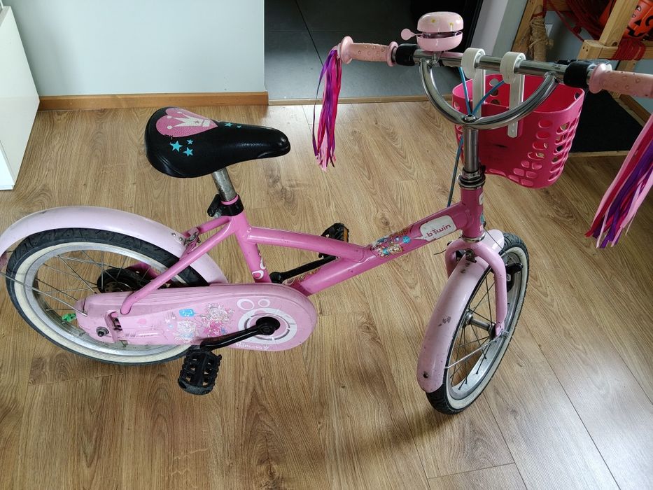 Rower dla dziewczynki btwin kola 16 cali