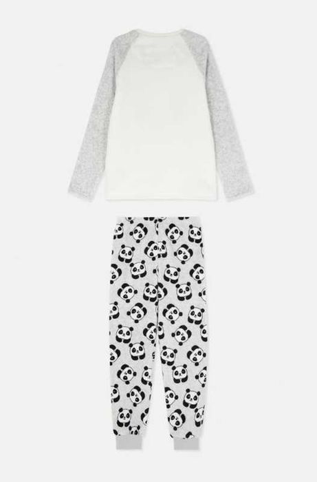 Брендова  фланелева тепла піжама для дівчинки Panda 134,140 зроста