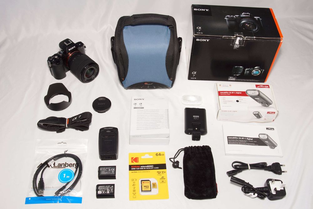 Aparat SONY ILCE-7 A7 + 28-70mm OSS 2.094 zdjęć + Lampa # Gwarancja FV