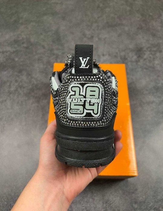 Louis Vuitton Skate Trainer Black Swarovski Monogram