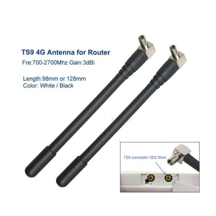 Антена 4G/5G LTE всенаправлена SMA TS9 CRC9 — авто дача роутер