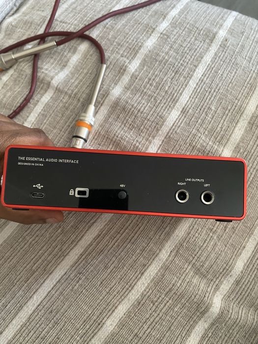 microfone mk-4 com placa gudesom e cabo