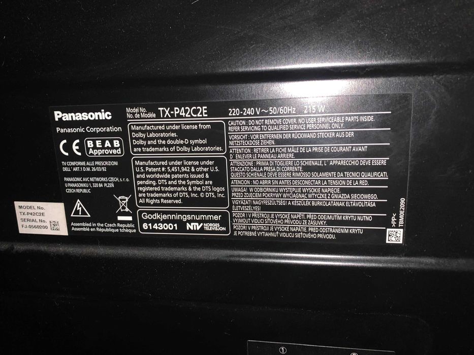 Telewizor Panasonic TX-P42C2E