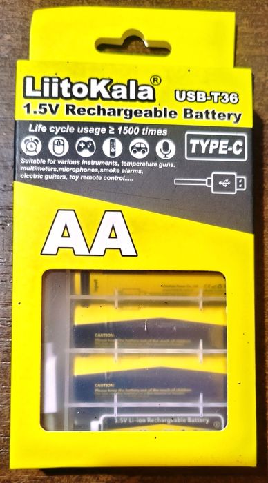 Аккумулятор батарея   Litokala ААА 1000mAч 1,5 В