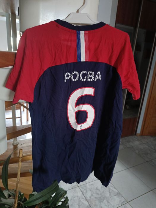 Dziecięca koszulka piłkarska reprezentacji Francji z napisem Pogba rozmiar 128-134