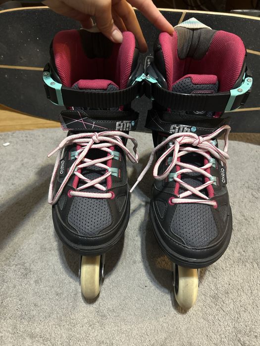 Patins inline oxelo com proteções